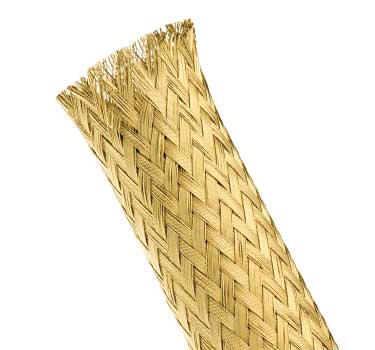MBB - Metal Braid Bare Brass Expandable Sleeving