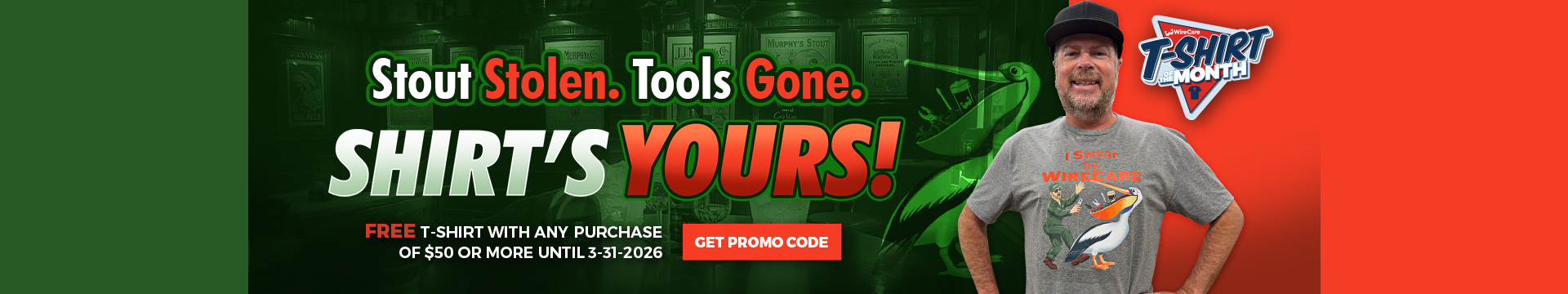 Stolen Stout. Shirt's Yours!