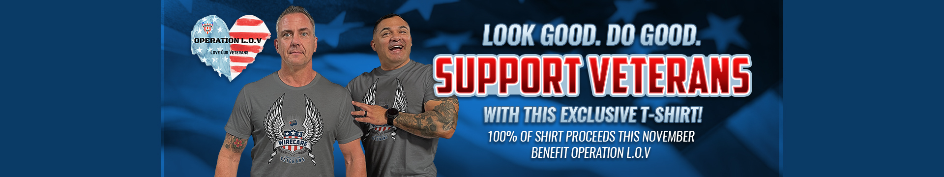 Look Good. Do Good. Support Veterans
