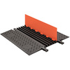 GD5X75-O/B - Guard Dog 5-Channel Low Profile Protector - ADA Compliant Ramps -Orange/Black