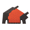 GDT5X125-R-O/B - Guard Dog 5-Channel 45° Right Turn - Orange/Black
