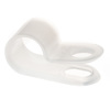 TA10.19NT - Light Duty Nylon Cable Clamps 3/16" Wide 0.19" Diameter Natural #10 Screw
