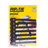RQ13.00BK - Rip-Tie Mini Cable Wrap 1/4" x 3 1/2" Black - 7 tie pack