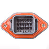 DTV02-18PB - DTV Series Receptacle - 18 way, Flange Mount, End Cap, B Key, Black