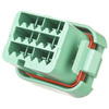 DTV06-18SC - DTV Series Plug - 18 way, End Cap, C Key, Green