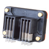 DRC13-24PA - DRC Series - Receptacle - 24 Way, A Key, 90° Molded Pins, Size 16, PCB, Black