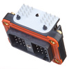 DRC13-24PA - DRC Series - Receptacle - 24 Way, A Key, 90° Molded Pins, Size 16, PCB, Black