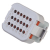 DTV06-18SA - DTV Series Plug - 18 way, End Cap, A Key, Gray