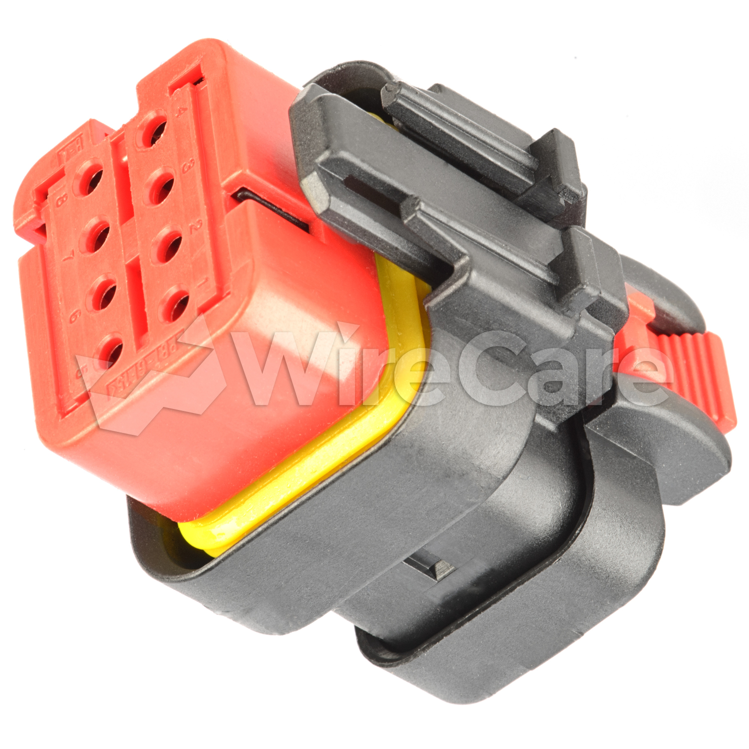 Ampseal 16 - 8 Way, Plug, A Key, Red - WireCare.com